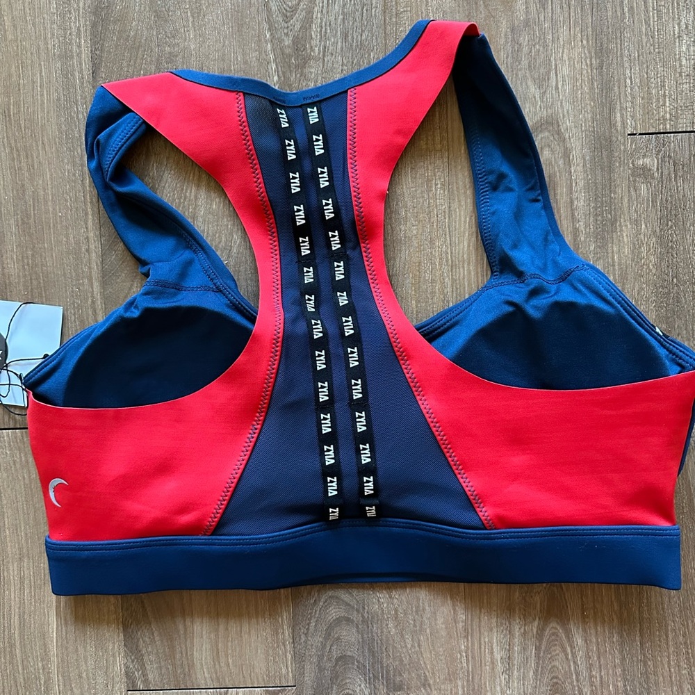 ZYIA Scarlet on Navy Game Day Light n Tight Bra - Picture 4 of 5